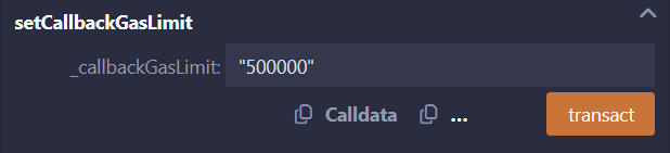 SetCallbackGaslimit