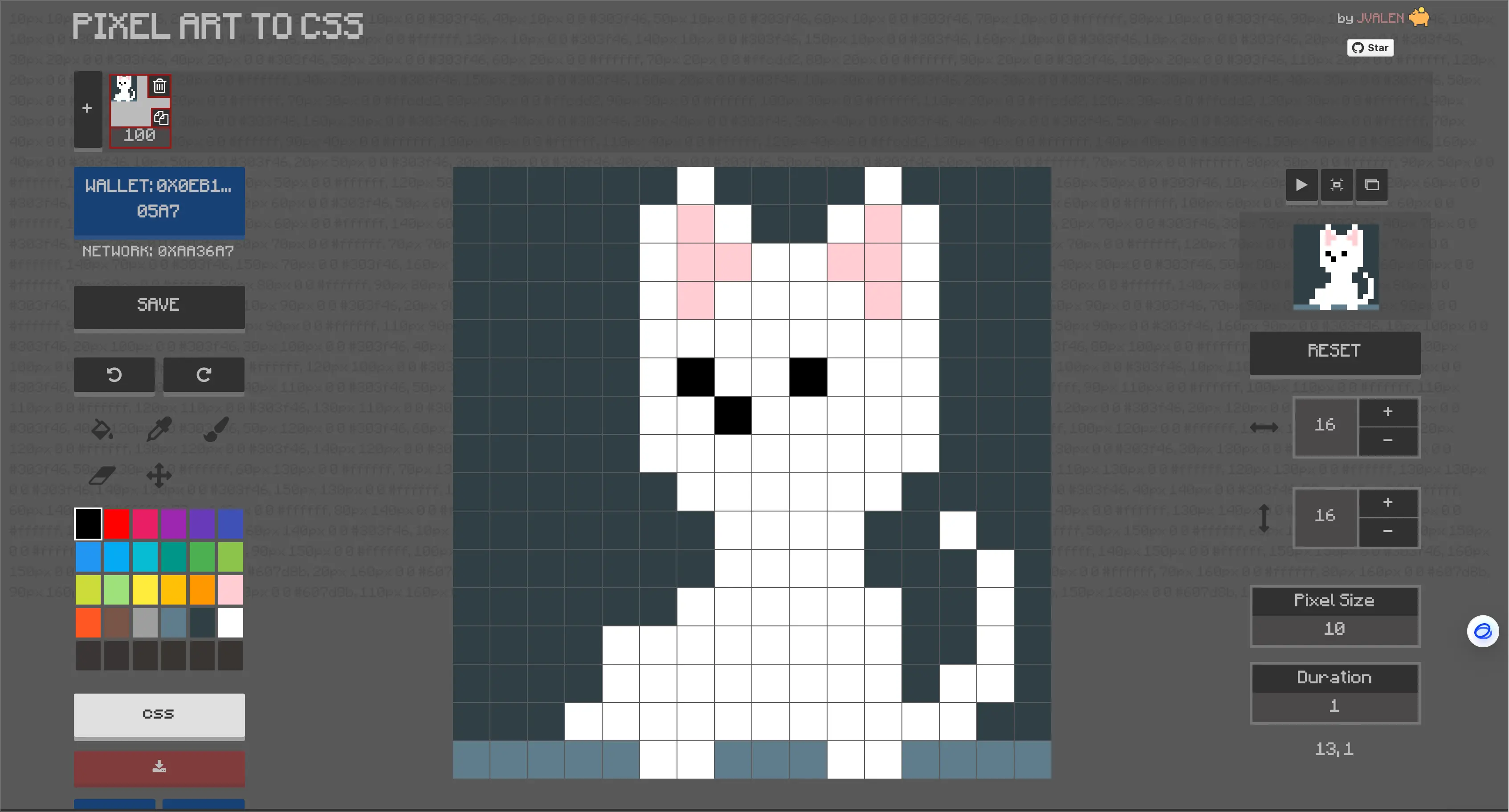 pixelart mainpage